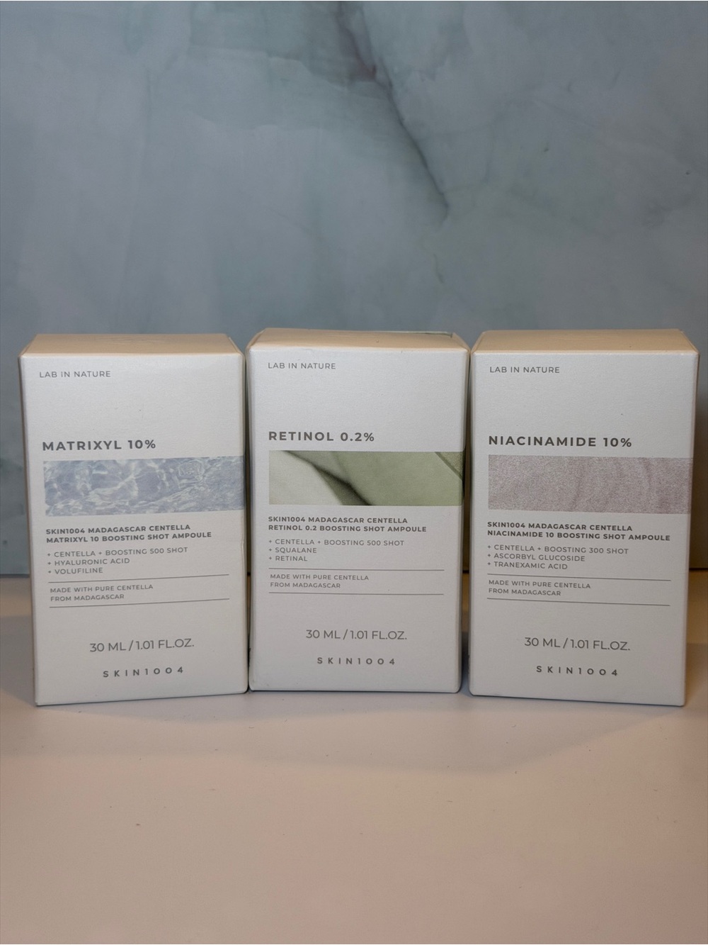 SKIN1004 Lab in Nature Ampoule Set – Retinol, Niacinamide & Matrixyl